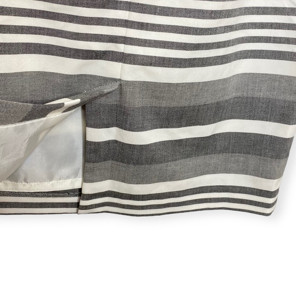 Calvin Klein cap sleeve mini sheath dress in gray and white stripes size 6 - Picture 12 of 14